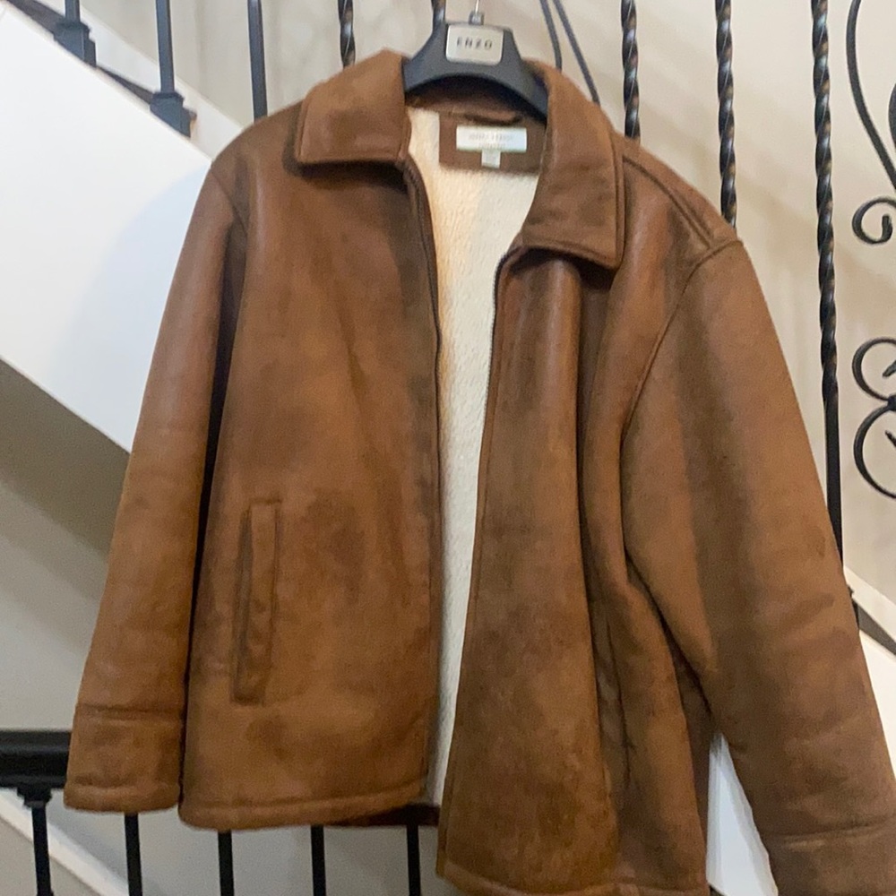 Suede light brown jacket very gentle use.